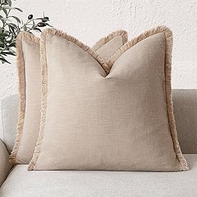 Linen Fringe Pillow - 20x20