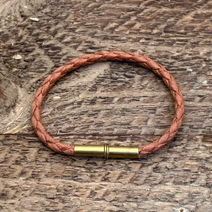 Braided Bracelet Brown-Medium