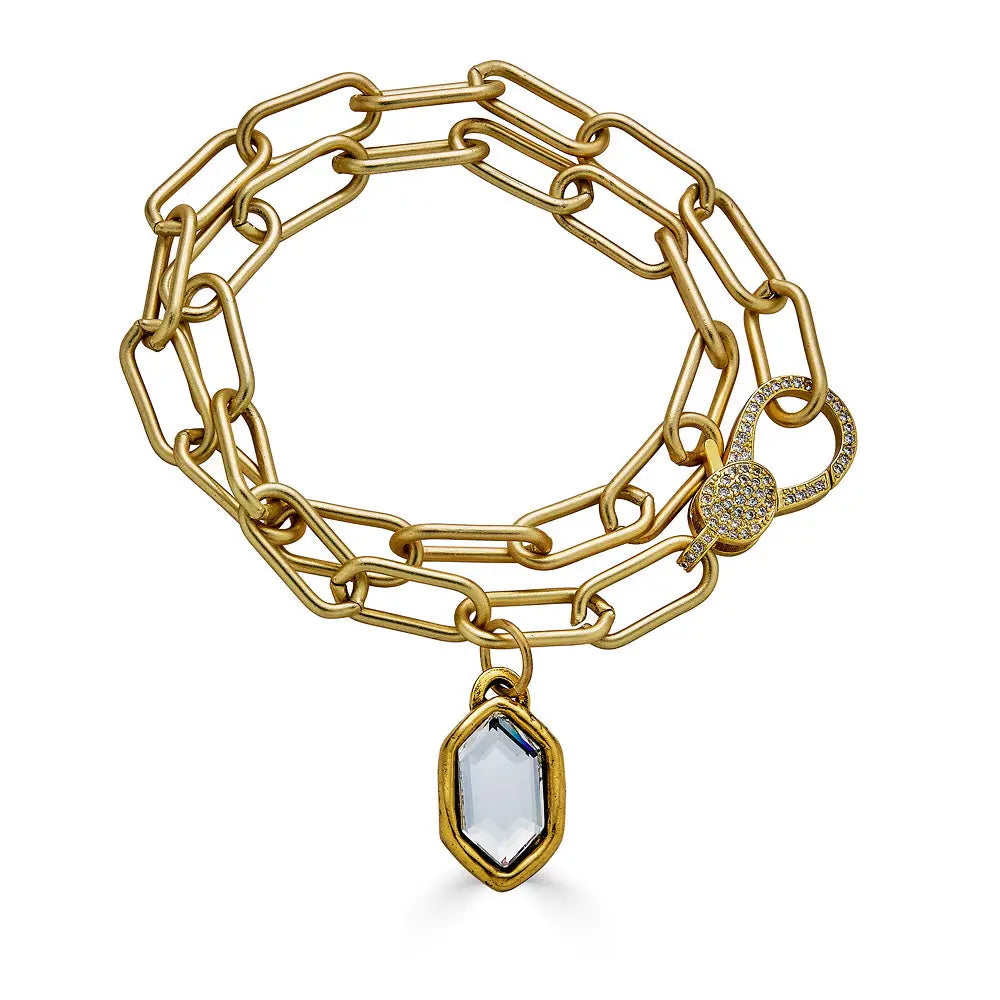 Hannah Bracelet/Choker Matte Gold