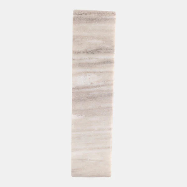 Beige Marble Clock 8x6”