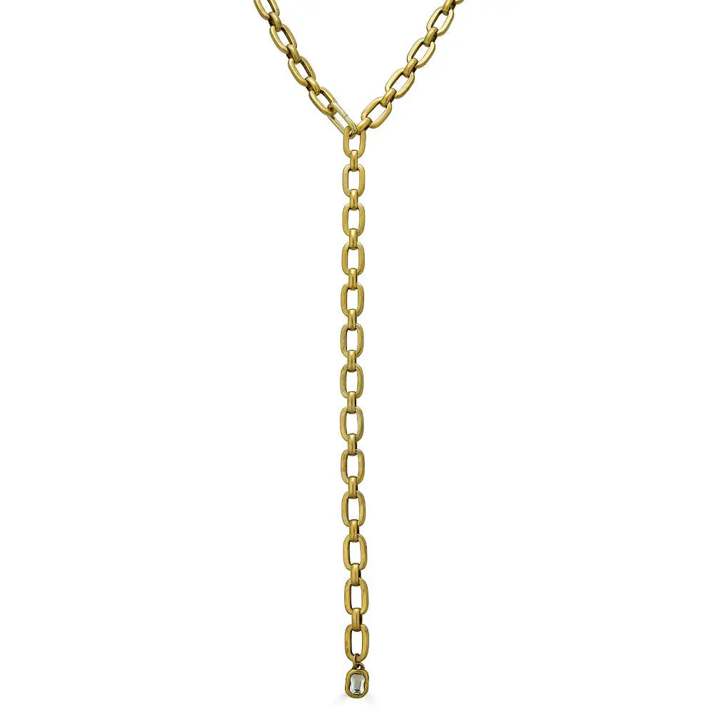Cardi Crystal Pendant Lariat/GL