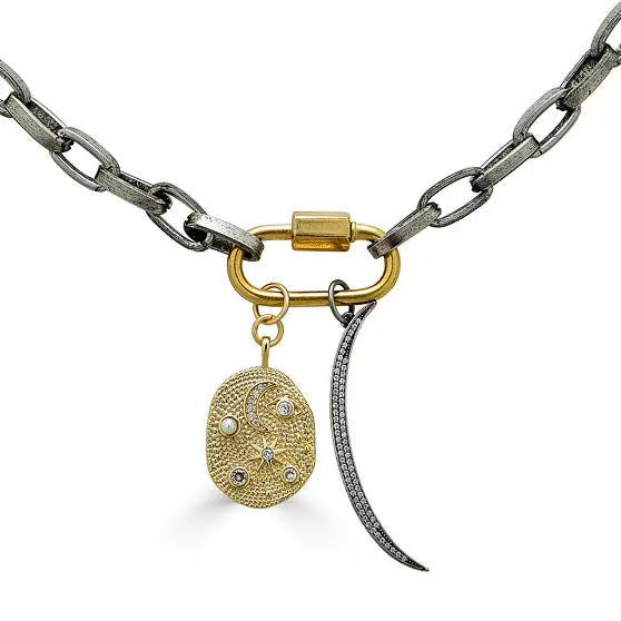 Celeste Charm Necklace - Silver