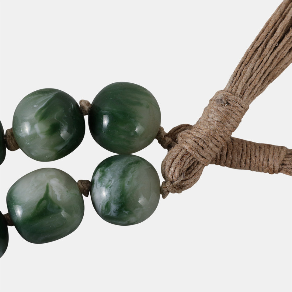 Green Bead Garland