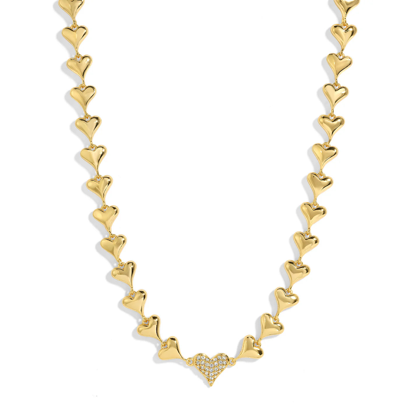 MARIAH PAVE HEART NECKLACE