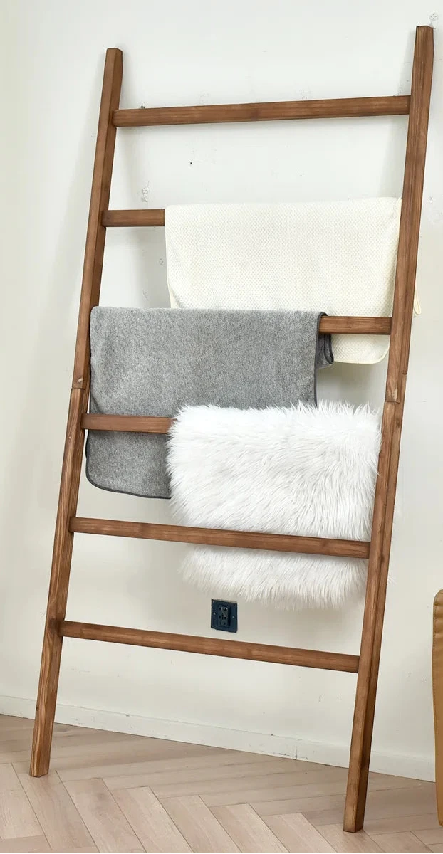 Wooden Blanket Ladder Extra Wide 37"