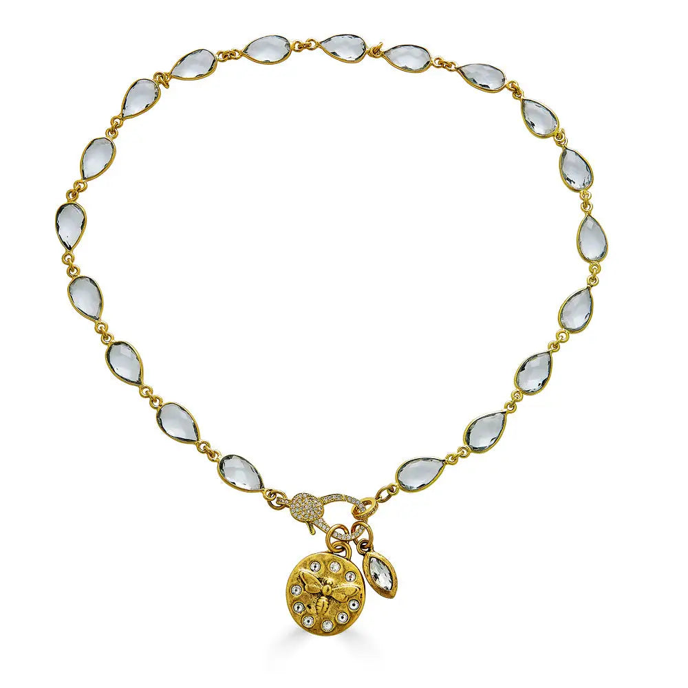 Lahaina Crystal Bee Necklace