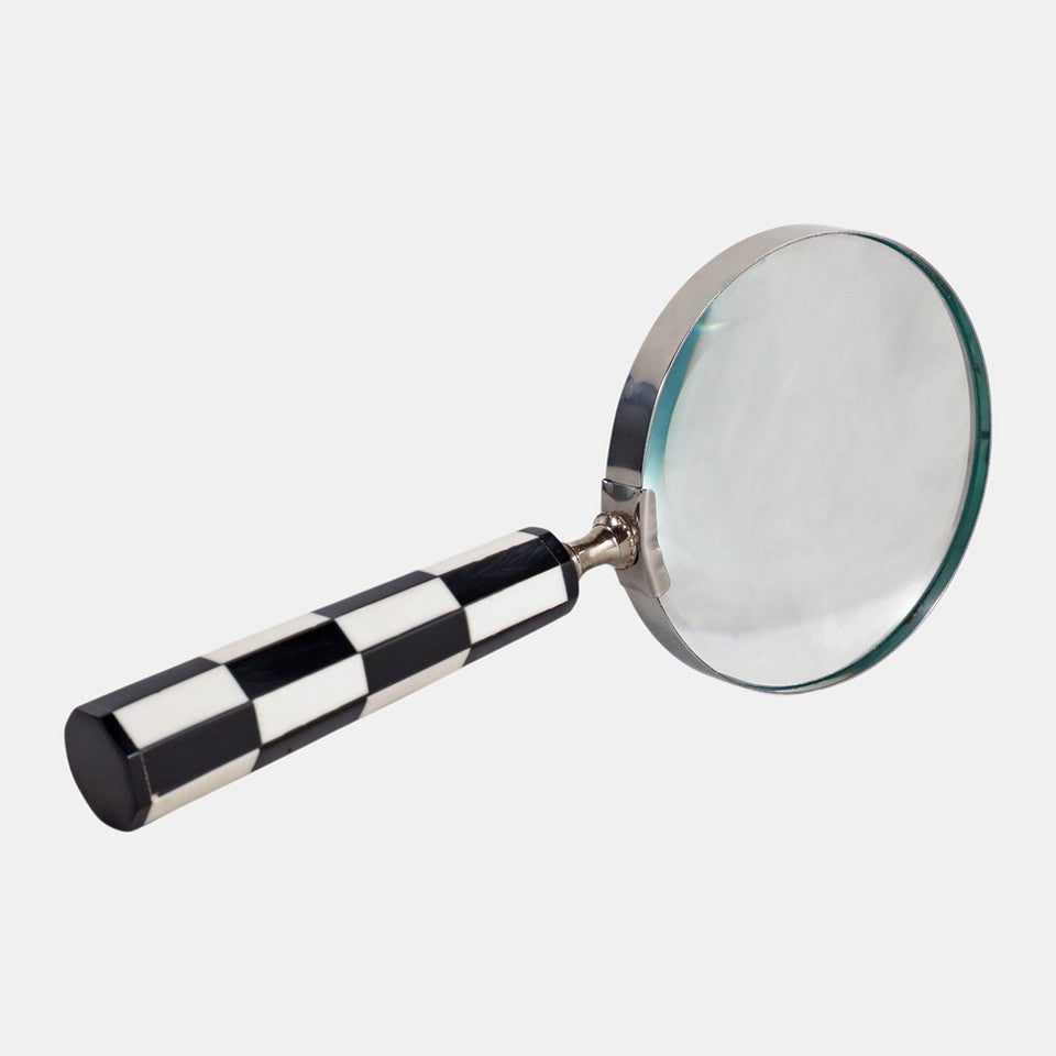Black &amp; White Geo Magnifying Glass