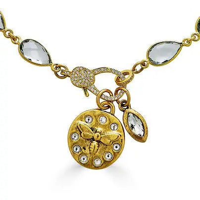 Lahaina Crystal Bee Necklace