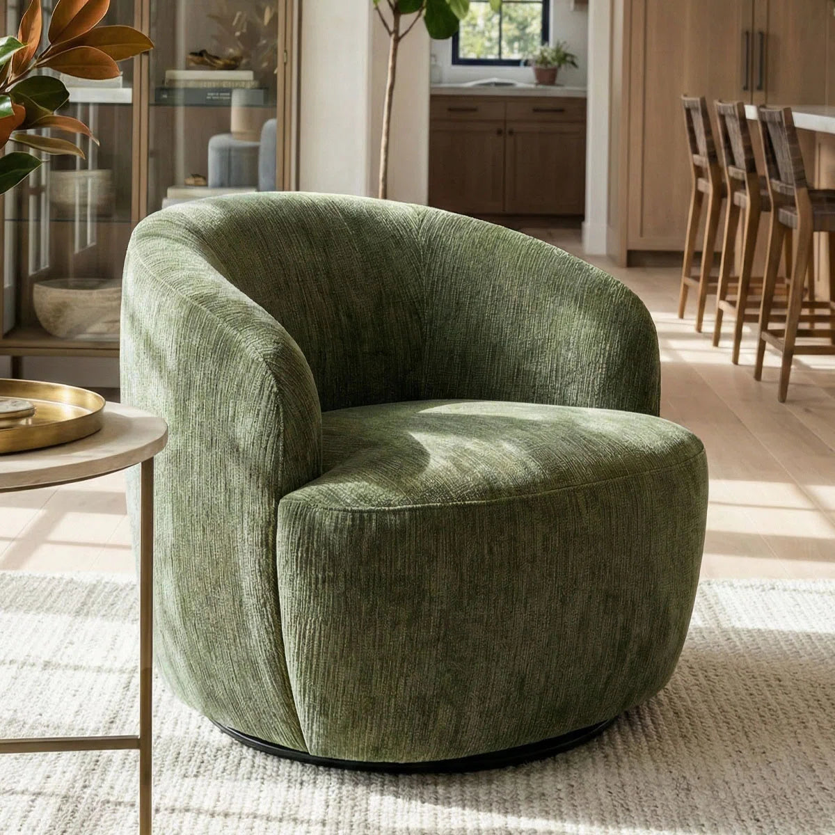Green Barrel Chairs