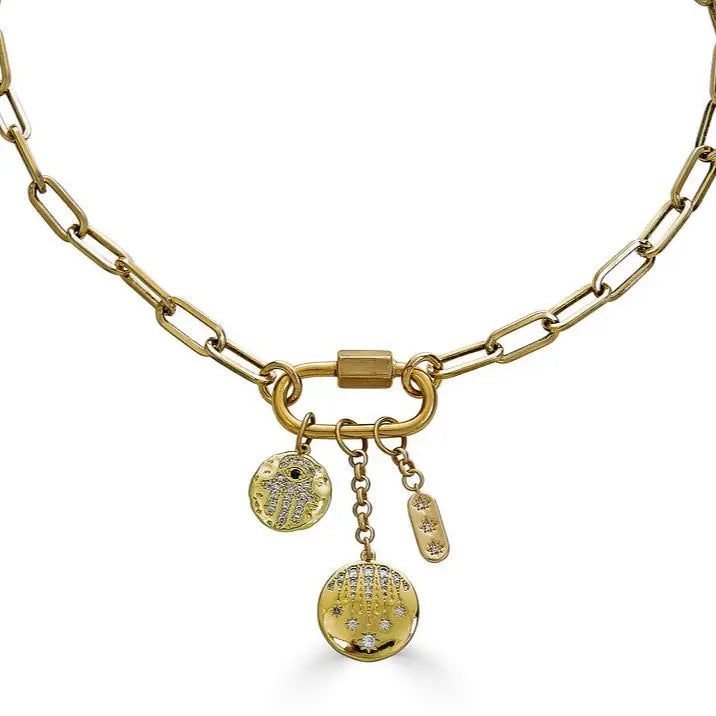 Mimi Charm Paperclip Necklace