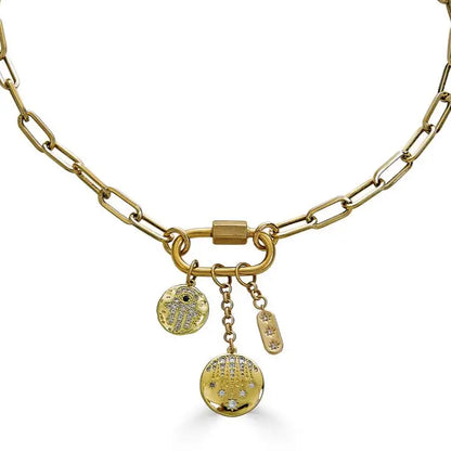 Mimi Charm Paperclip Necklace