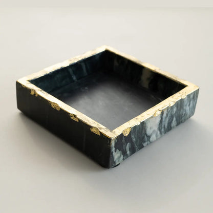 Black Marble Napkin Holder