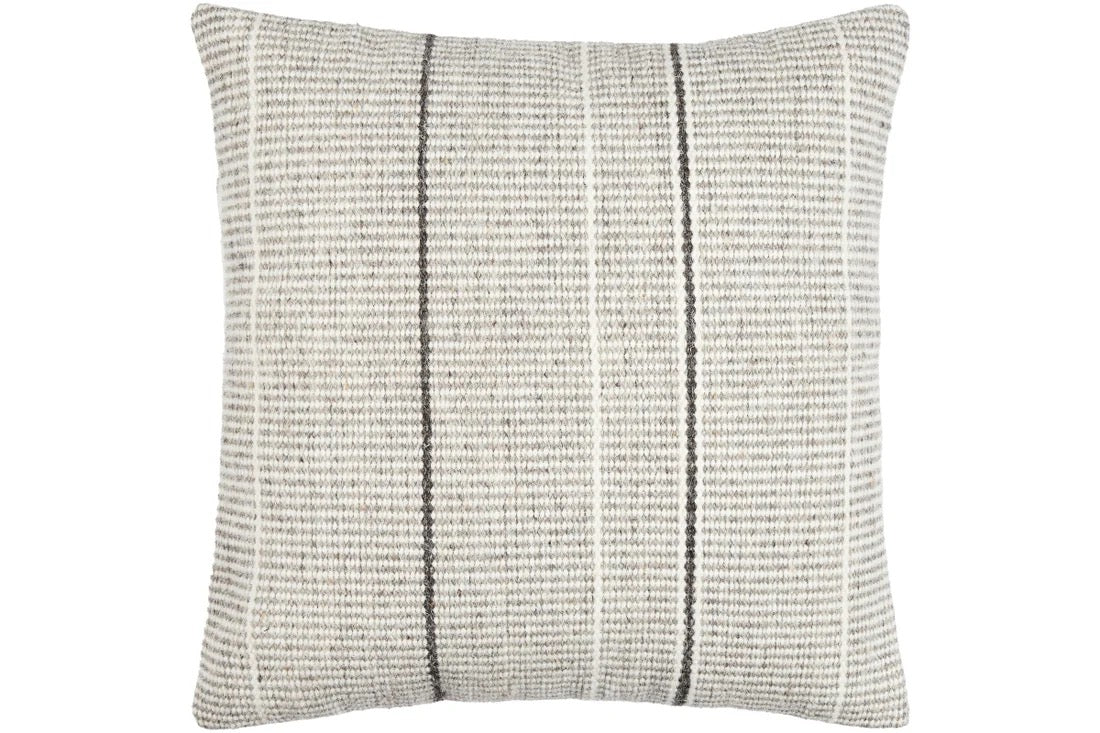 Amber Light Gray Pillow 20x20