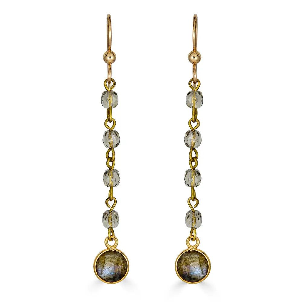 Roxie Crystal Chain Earrings