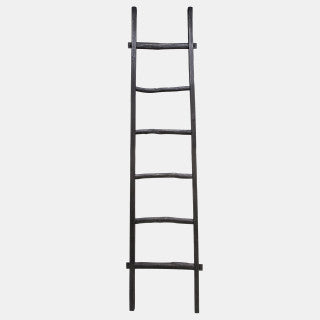 Black Wooden Ladder - 76”