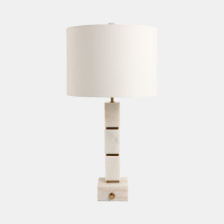 Maeve Stacked Marble Lamp