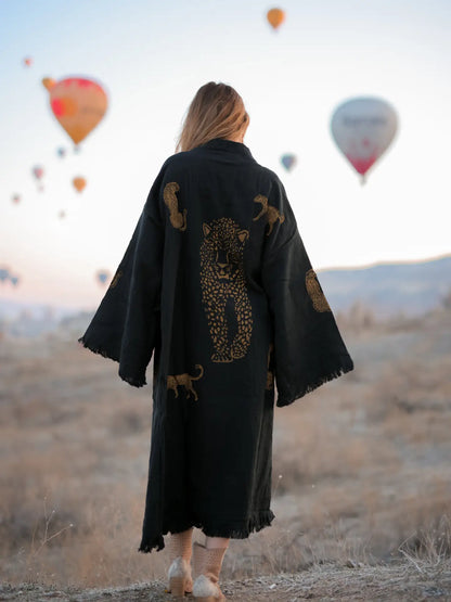 Tiger Kaftan Kimono Robe