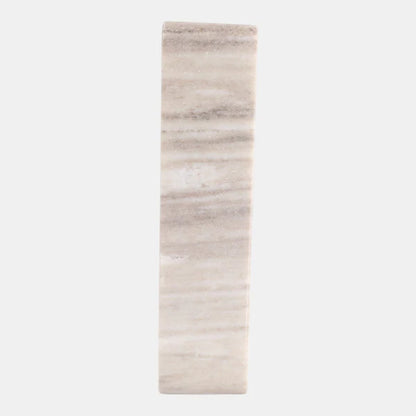 Beige Marble Clock 8x6”