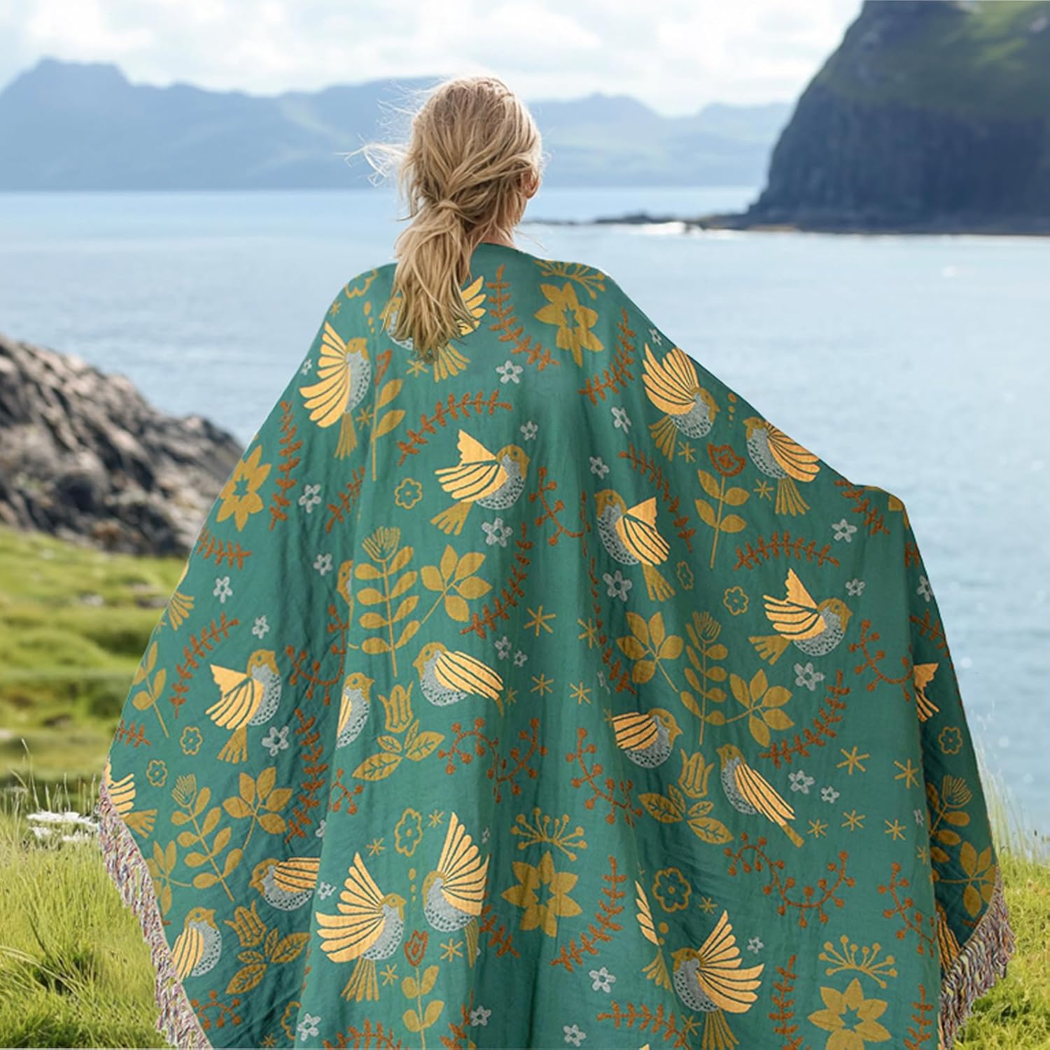 Birds of a Feather King Throw