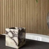 Calacatta Viola Marble Candle-Wood Sage + Sea Salt