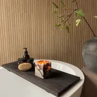 Calacatta Viola Marble Candle-Wood Sage + Sea Salt