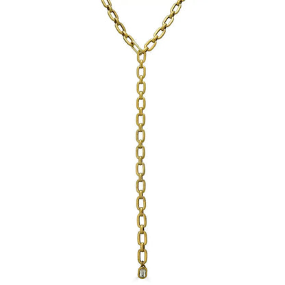 Cardi Crystal Pendant Lariat/GL