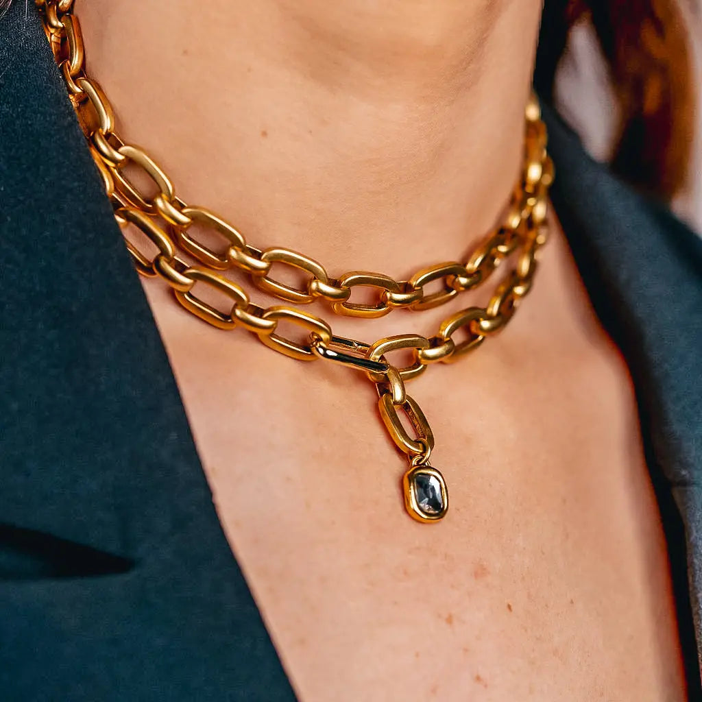 Cardi Crystal Pendant Lariat/GL