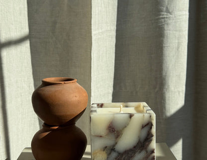 Calacatta Viola Marble Candle