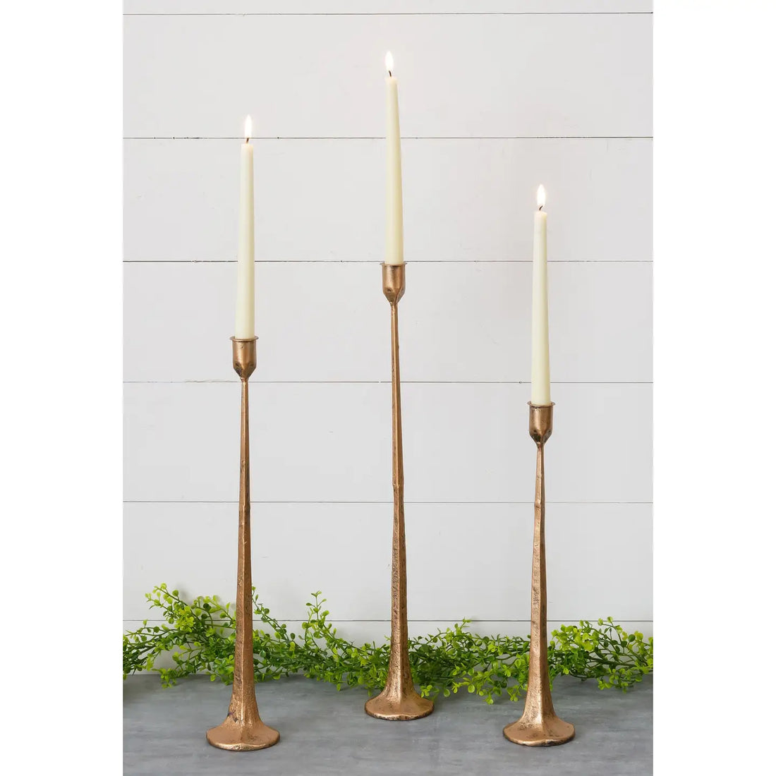 Copper Candlesticks - Set/3