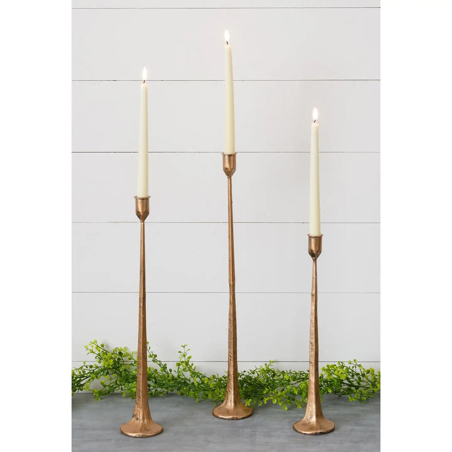 Copper Candlesticks - Set/3