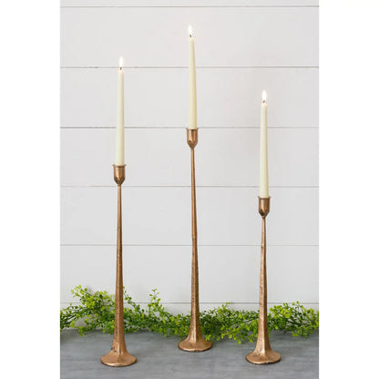 Copper Candlesticks - Set/3