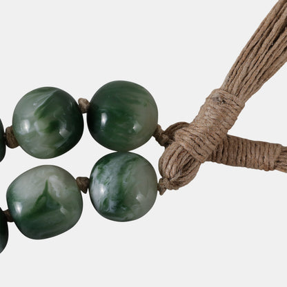 Green Bead Garland