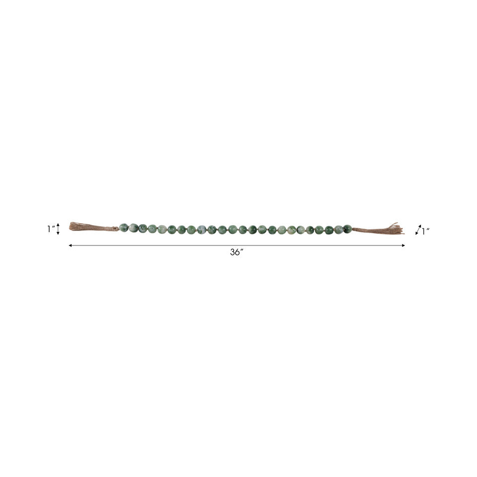 Green Bead Garland