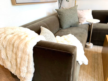 Phillip Sectional - Olive cotton blend