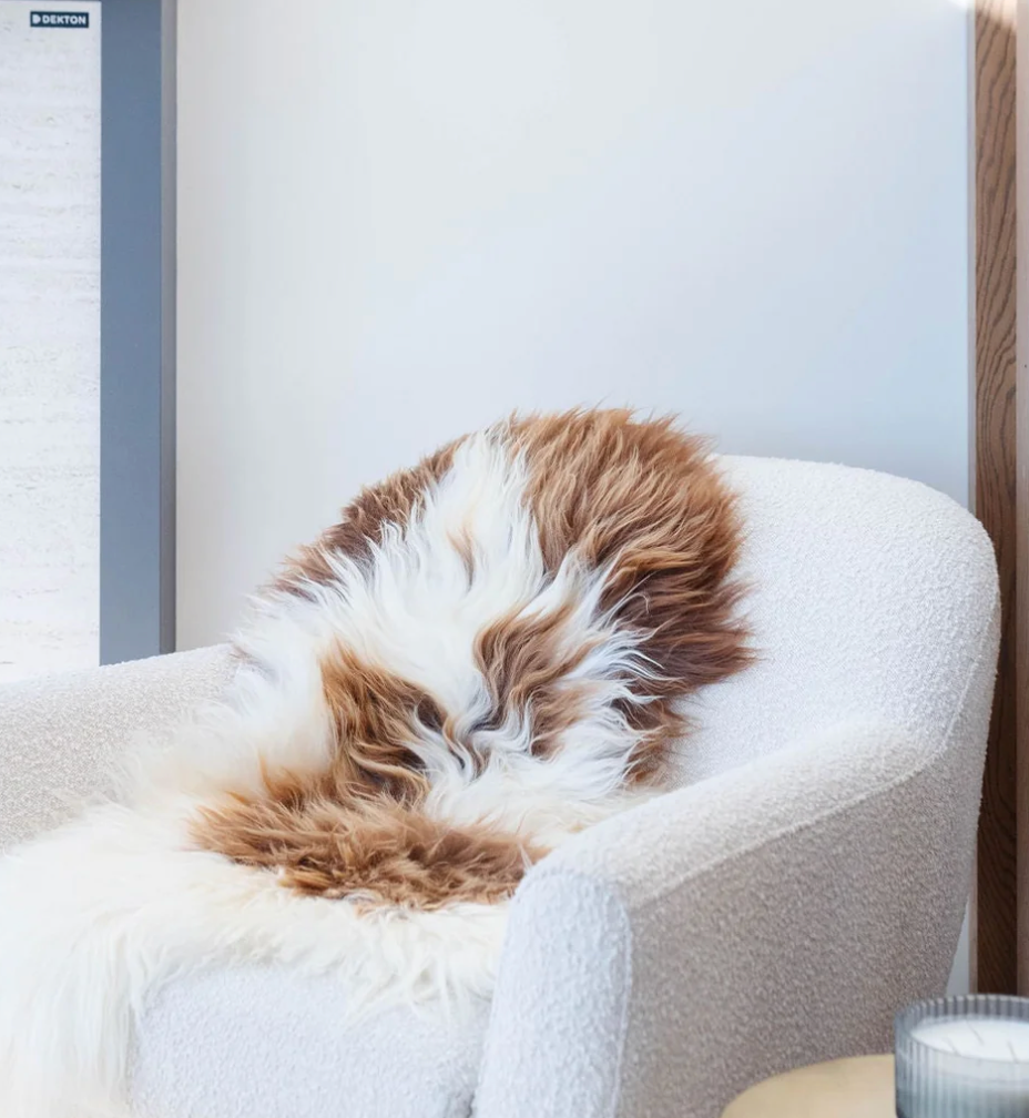 Spotted Sheepskin Throw