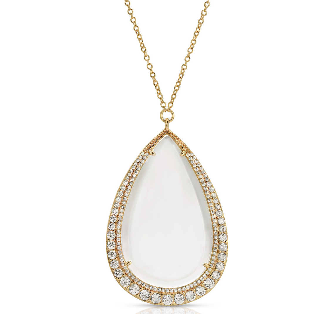 Aria Diamond - Magnifier Pendant Necklace