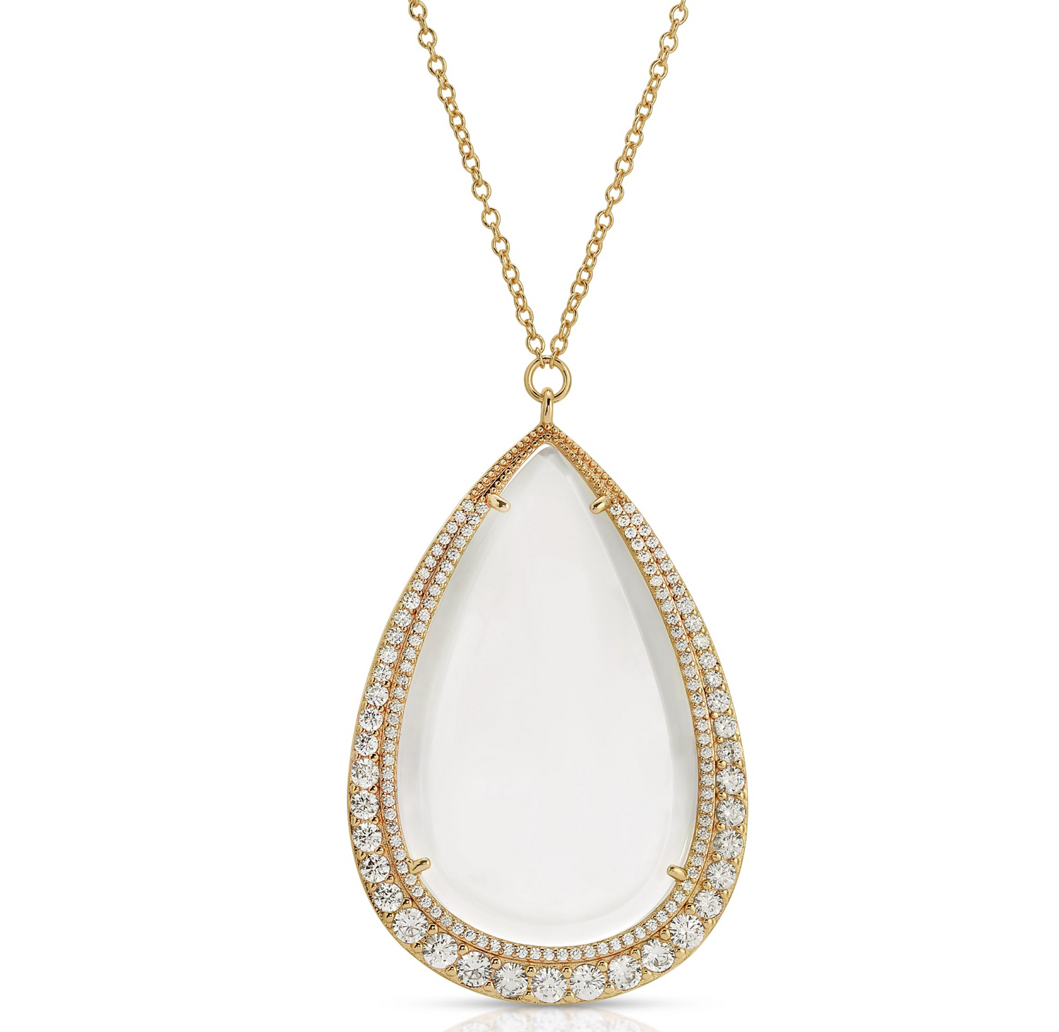 Aria Diamond - Magnifier Pendant Necklace