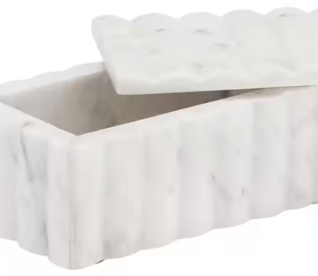 Marble 7x3" Ridged Box