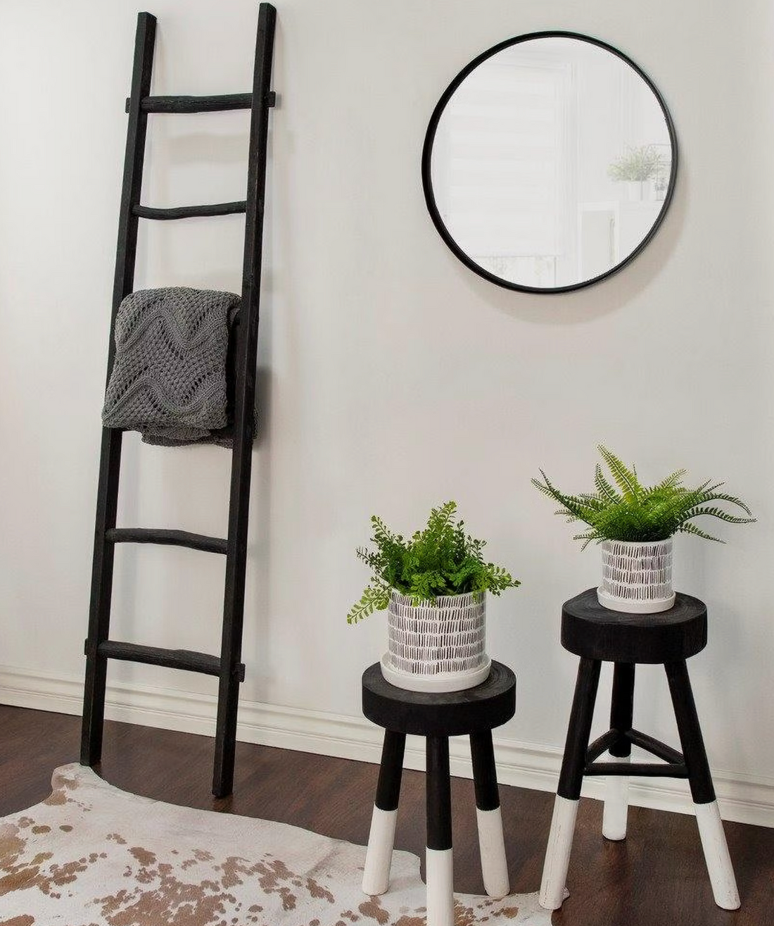 Black Wooden Ladder