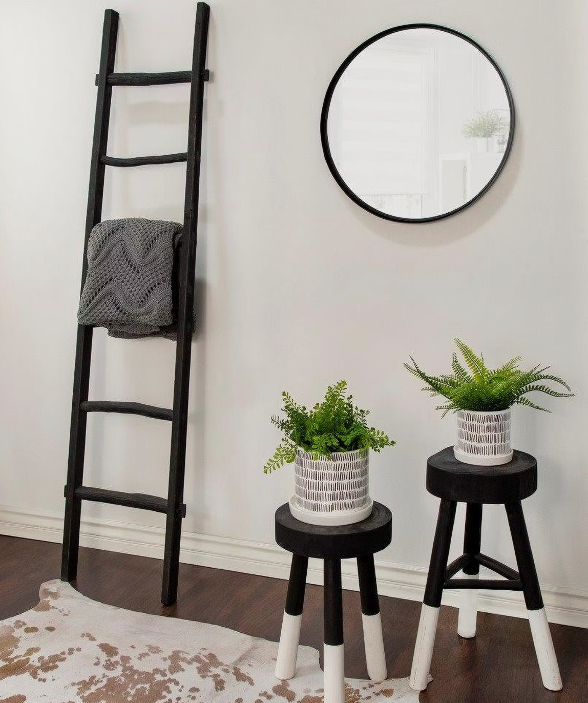 Black Wooden Ladder