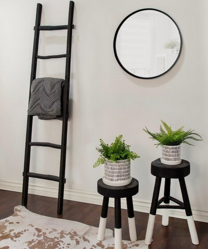 Black Wooden Ladder