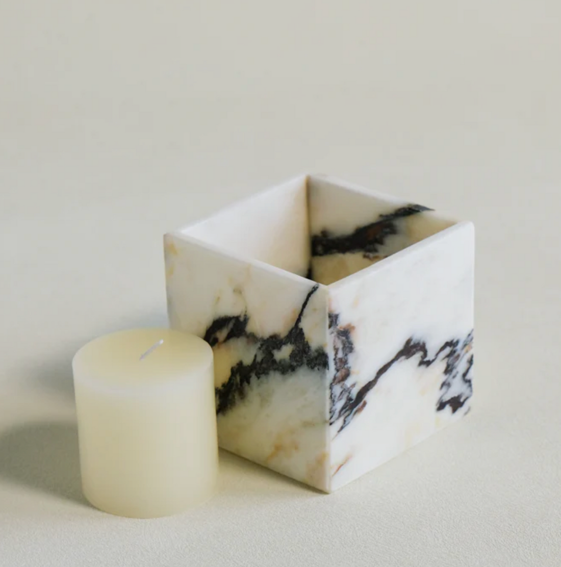 Calacatta Viola Marble Candle