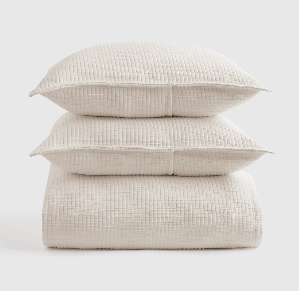 Organic King Cotton Coverlet Set