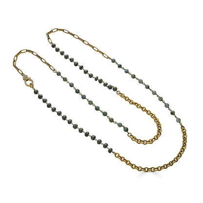 Lavie Pyrite/Labradorite Necklace/GL