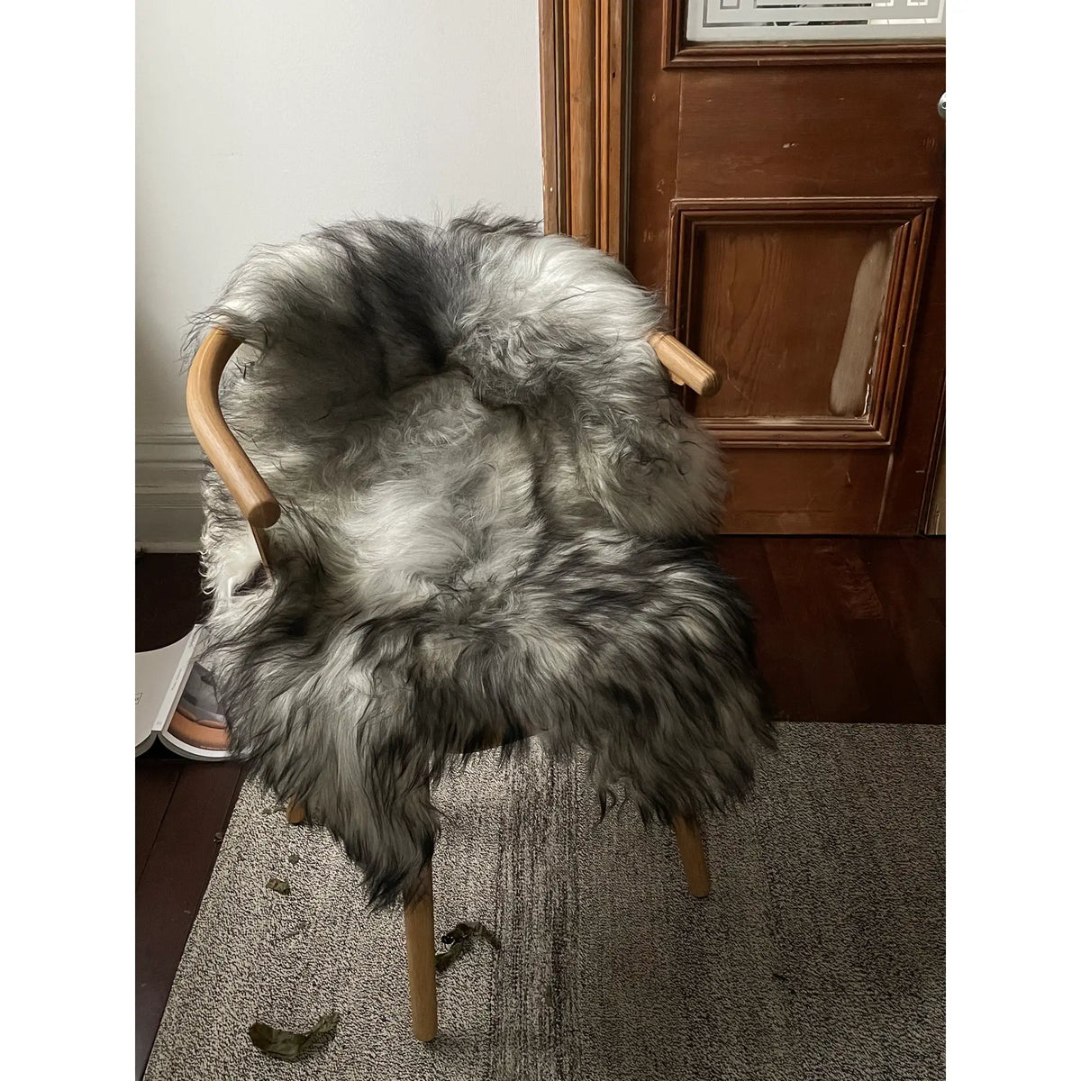 Grey Icelandic Sheepskin Throw Rug