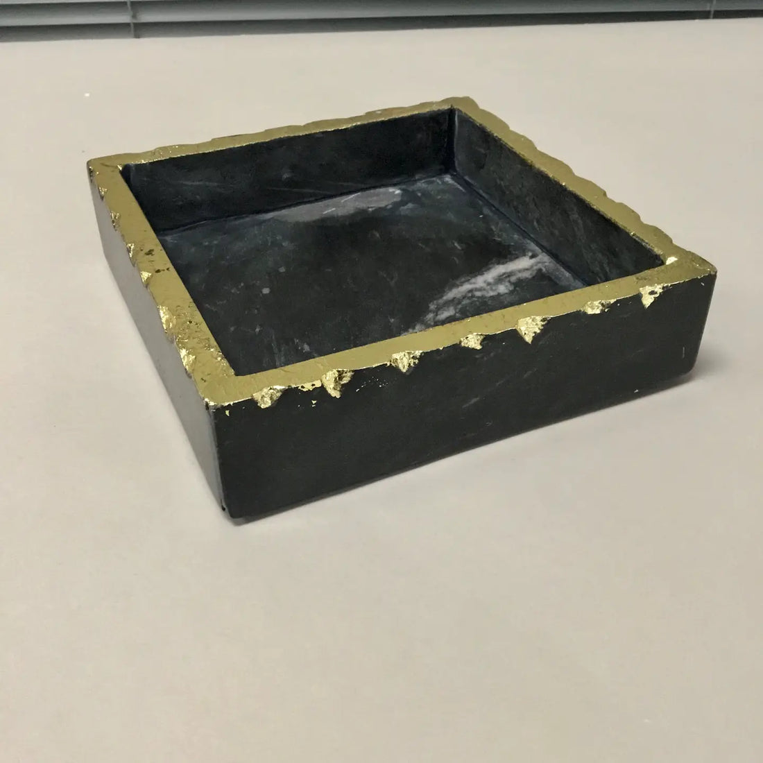 Black Marble Napkin Holder