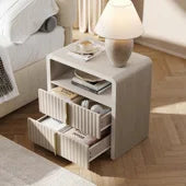 Fluted Nightstand