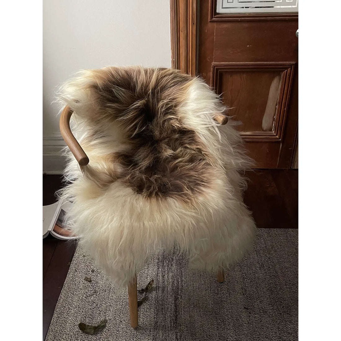 Spotted Icelandic Sheepskin Throw Rug