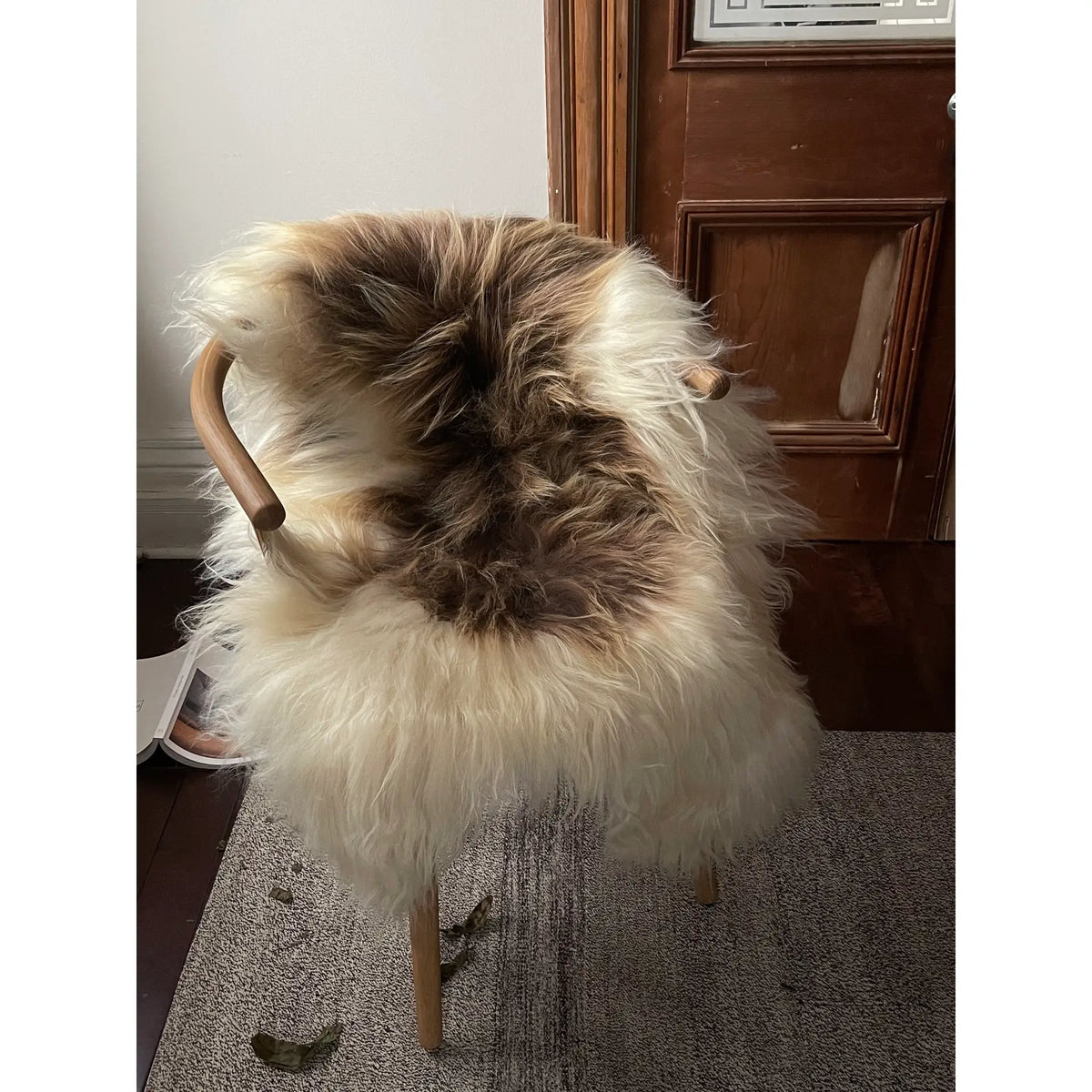 Spotted Icelandic Sheepskin Throw Rug