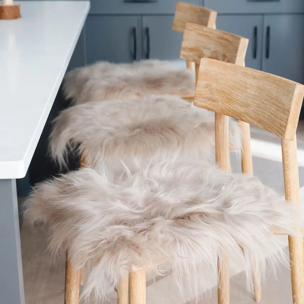 Nude Icelandic Sheepskin Chair Pad